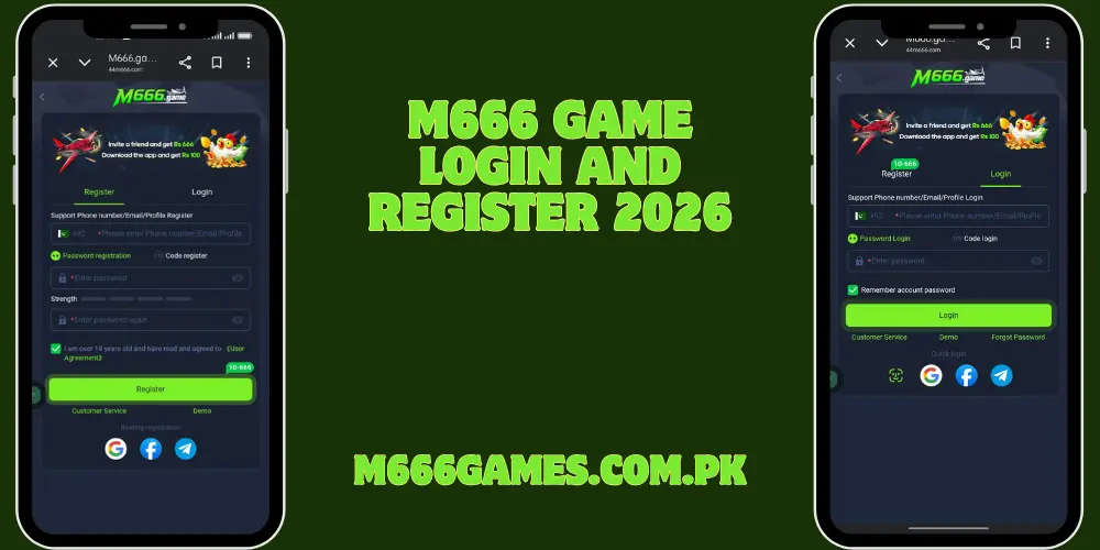 M666 Game Login And Register