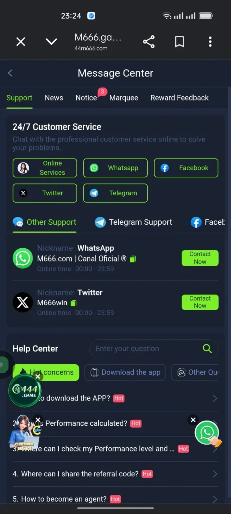M666 Helpline