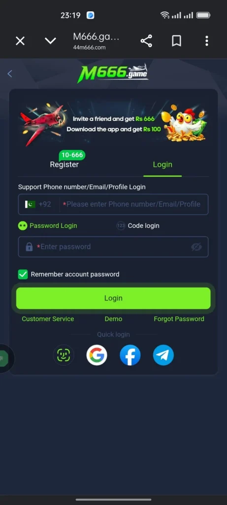 M666 Login